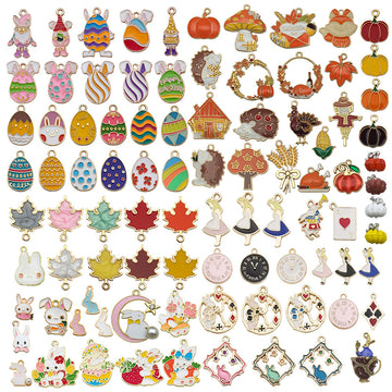 Assorted Seasonal and Fantasy Charms in Multiple Themed Sets