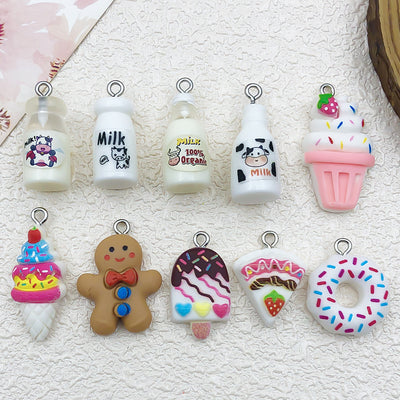 Printed detail graphic for the ice cream charms