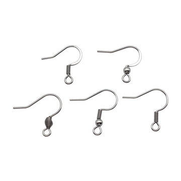 Stainless Steel Fishhook Earring Findings in 5 Finishes for Jewelry Making