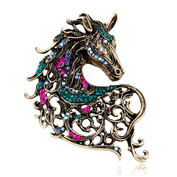 Zodiac Animal Metal Brooch Pin for Jackets and Lapels