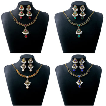 Ornate Necklace and Drop Earring Jewelry Sets in 12 Designs