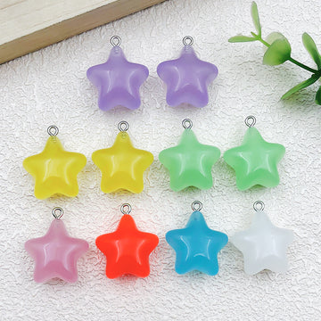 Colorful Star Glossy Charms with 19 Listed Options