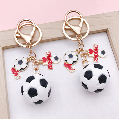 Image 1 showing soccer keychains shown in the product image.