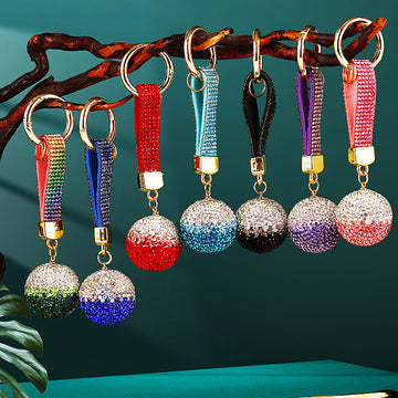 Gradient Crystal Ball Keychains in Six Colors plus Assorted Option