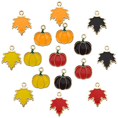 Yellow insect charms arranged on a light background