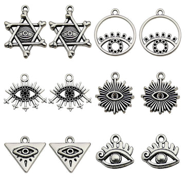 Alloy Metallic Eye of Horus Metal Charms with 6 Listed Options