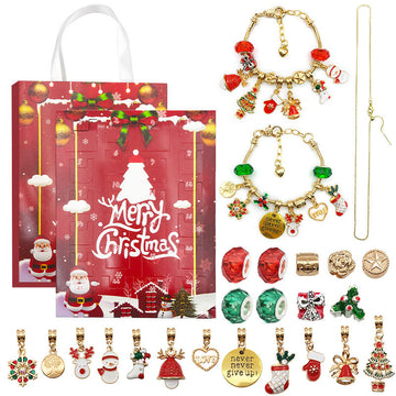 Gold-Tone Christmas Theme and Advent Calendar Metal Charms with 13 Listed Options