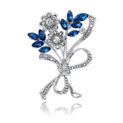 Front product view of an elegant broche brodieux brooch