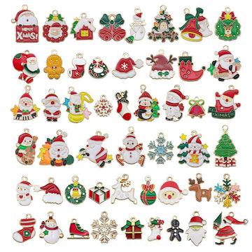 Colorful Bell and Reindeer Metal Charms with 5 Listed Options