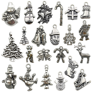 Alloy Colorful Christmas Theme Metal Charms with 25 Listed Options