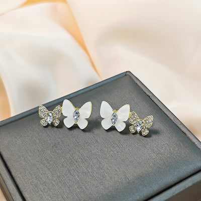 Primary supplied view of triple butterfly stud earrings