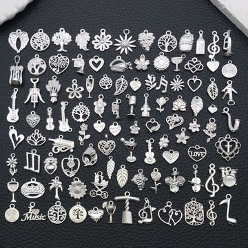 Blue Leaf Metal Charms with 15 Listed Options for DIY Jewelry Making