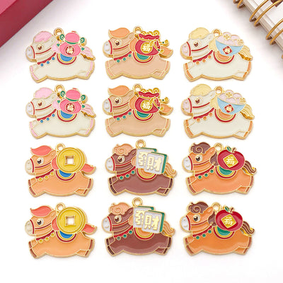 Printed detail graphic for the cake charms