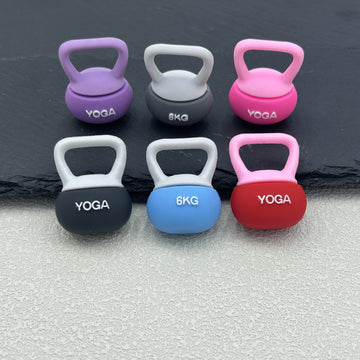 Mini Yoga Kettlebell Charm Pendant Soft PVC Six Colors