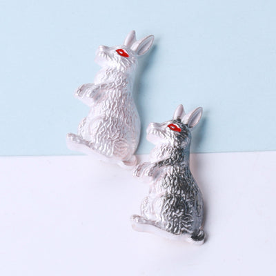 textured rabbit brooch group view