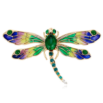 Dragonfly Enamel Two Designs Metal Brooch Pin for Jackets and Lapels