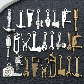Blue Hand Tool Metal Charms with 27 Listed Options
