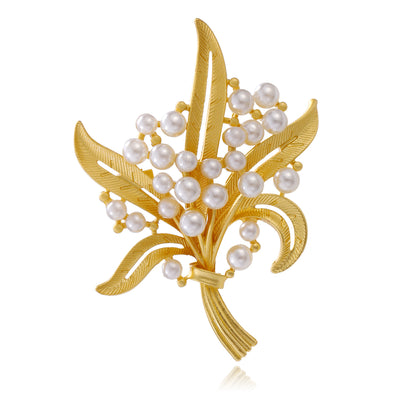 Front product view of an elegant brooch