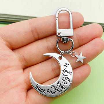 Moon Star Cross Angel and Halloween Keychains Twelve Styles