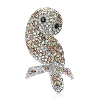 Crystal owl shown from the front
