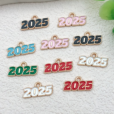Printed detail graphic for the number charms