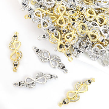 Polished Gold Silver Snake Alloy Connectors in 2 Styles