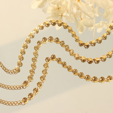 Coin Disc Station Bracelet Gold Steel Rose Gold Metal