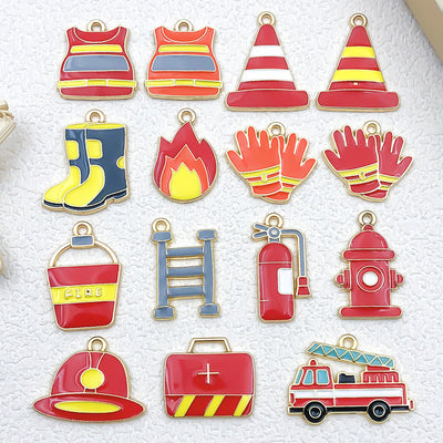 Printed detail graphic for the cake charms