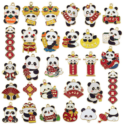 Printed detail graphic for the number charms