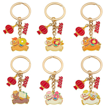 Horse Charm Keychains Featuring Horse Across 30 Pictured Variations