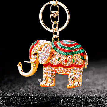 Crystal Elephant Keychain Collection in Twenty-Six Seven Distinct Designs