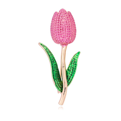Front product view of the pink tulipite ring