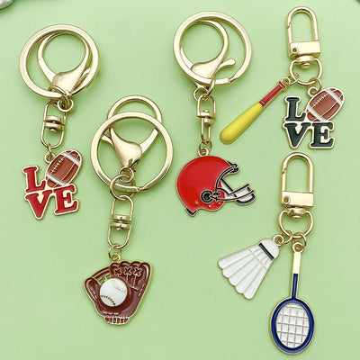 Image 1 showing a bunch of different key chains on top of each other items.