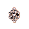 Scrollwork Four-Loop Connector Jewelry Making Component In 6 Finish Options view 9