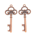 Ornate Skeleton Key Metal Charm in 10 Finishes for Jewelry Making view 10