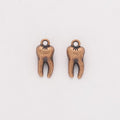 Small Molar Tooth Charm in Multiple Metal Finishes for Jewelry Making view 8