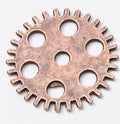 Perforated Gear Metal Charms in Five Finish Options view 8
