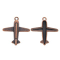 Airplane Metal Charm Pendant in Five Pictured Finishes view 8
