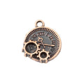 Gear And Clock Face Charm in Multiple Metal Finishes for Jewelry Making view 9