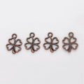 Four Leaf Clover Metal Pendant Charms in 8 Distinct Finishes view 9