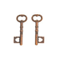 Heart Bow Skeleton Key Charm in Seven Metallic Finishes view 9