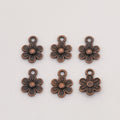 Five-Petal Flower Metal Charms in Seven Finish Options view 8