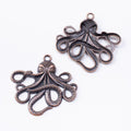 Openwork Octopus Charm in Four Vintage Metal Finishes view 7