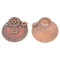 Vintage Finish Metal Gear Clockwork Disc Charms in 4 Style Options view 8