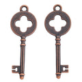 Quatrefoil Bow Key Charm In 6 Metal Finishes For Jewelry Making view 8