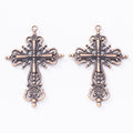 Ornate Cross Metal Charms in Seven Finishes for Jewelry Making view 8