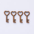Heart Bow Key Metal Charm in 7 Distinct Finishes for Jewelry Making view 8