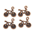 Bicycle Charm Alloy Jewelry Making Component in 7 Finish Options view 8