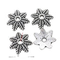 Assorted Antique Silver Floral Bead Caps in Six Designs view 10
