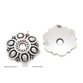 Assorted Antique Silver Floral Bead Caps in Six Designs view 6